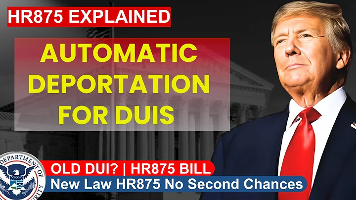 HR875 Explained: This New Law Will Deport You for an OLD DUI