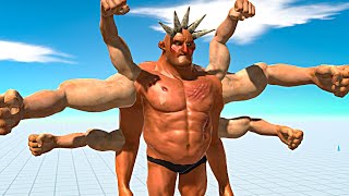 ZAMIENIŁEM ZWYKŁEGO CZŁOWIEKA W TO COŚ... - Animal Revolt Battle Simulator screenshot 1