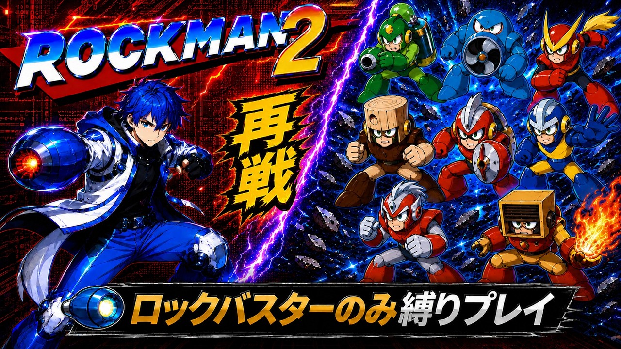 【20時間目】【全作耐久】【2/34】【ロックマン2】【バスターのみ】【初見プレイ】#megamanbattlenetwork #megaman #耐久 #全作耐久