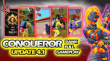 Wow 🥵 Conqueror Rank Full Gameplay Against Real Pro Players with Yellow Mummy Set ! 