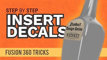 Fusion 360: How to Insert Decals and Labels in Autodesk Fusion 360 | #fusionFridays