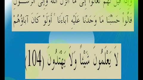 القران الكريم سورة المائدة الأية 104.wmv