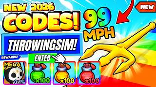 *NEW CODES* ALL WORKING CODES FOR THROWING SIMULATOR IN JUNE 2026! ROBLOX THROWING SIMULATOR CODES screenshot 1