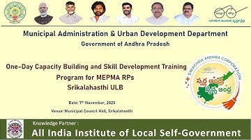AIILSG One Day Capacity Building & Skill-Development Training Program for MEPMA