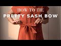 Cách thắt nơ đẹp và dễ | How to tie a perfect sash bow - easy way | Phượng NTK