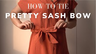 Cách thắt nơ đẹp và dễ | How to tie a perfect sash bow easy way | Phượng NTK