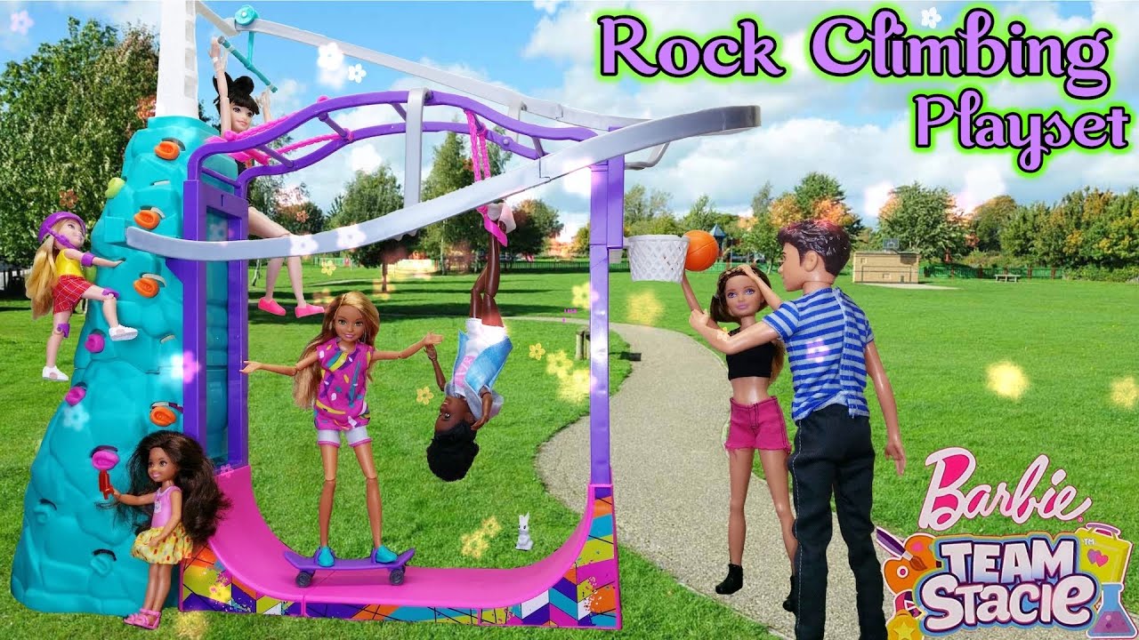 royalty Stevig discretie Barbie Team Stacie: Extreme Sports | Rock Climbing | Articulated Stacie -  YouTube