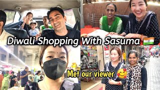 Diwali Shopping Vlog With Sasuma 🇮🇳 | We Met Our Fan 🥰