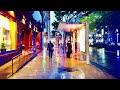 【4K】Rainy Night Walk in Japan (Nagoya) - 夜の散策