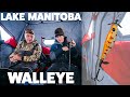 Scissorkick walleye testing out a new lure on lake manitoba