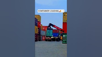CONTAINER LOADING Inside The Shipping Port #import #export #shipping #cargo #port #container#shorts