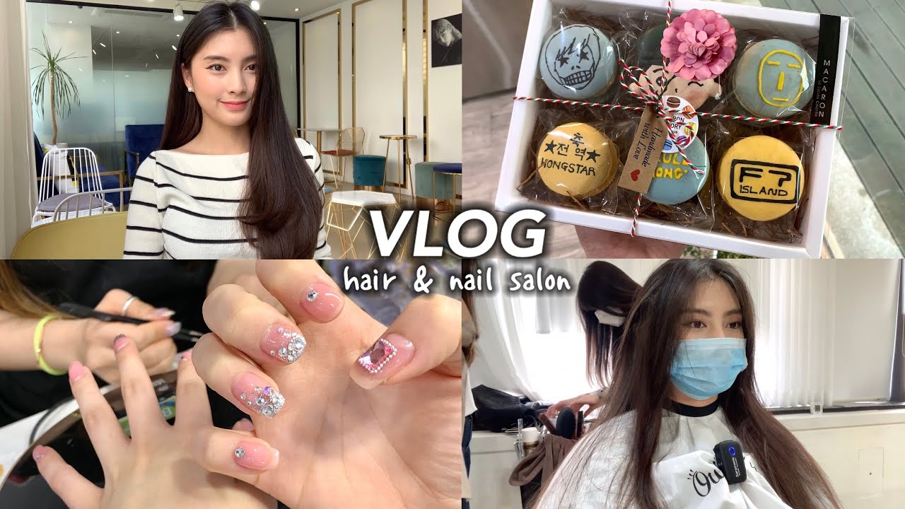 홍기 오빠를 만나기 위한 미용 Vlog 염색, 네일아트, FT아일랜드 마카롱 (대한외국인)