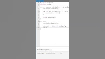 Reverse String in C++ #shorts #coding #c++