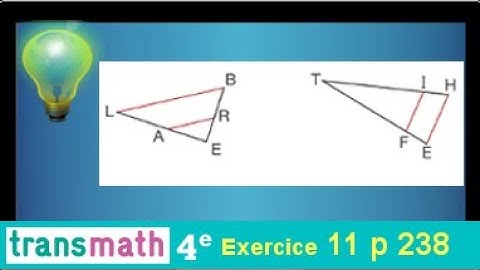 savoir appliquer le théorème de Thalès • Rédiger correctement • Quatrième Troisième