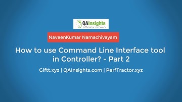 How to use Command Line Interface tool in Controller? Part 2 -  LoadRunner 12.60