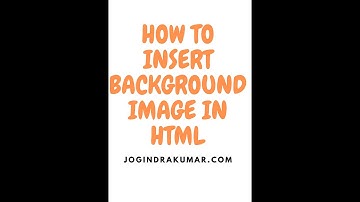 HOW TO INSERT BACKGROUND IMAGE IN HTML #html #css  #shorts
