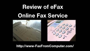 Send an Internet fax with eFax
