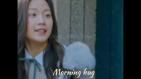 Morning hug 🤗😘. True beauty series kdrama. Lim ju Kyung and soo hoo ❤️💜.