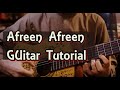 Tutorial  afreen afreen  how to play afreen afreen on guitar