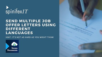 Generate Job Offer Letters in Multiple Languages using your latest SuccessFactors Recruiting Data