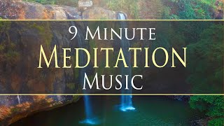 9 Minute Zen Meditation Music 🧘🏻‍♀️ with Beautiful Waterfall Footage 💦 - Dean Evenson