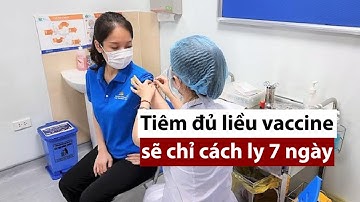 Tiêm đủ liều vaccine sẽ chỉ cách ly 7 ngày - PLO
