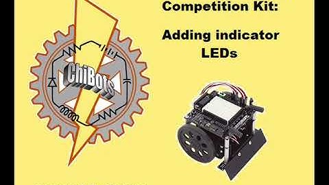 Adding indicator LEDs to the Parallax SumoBot - originally uploaded on November 16, 2013