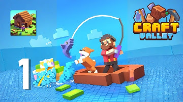 Craft Valley - Building Game - Gameplay Walkthrough Part 1 - Build Workshop (Android, IOS)