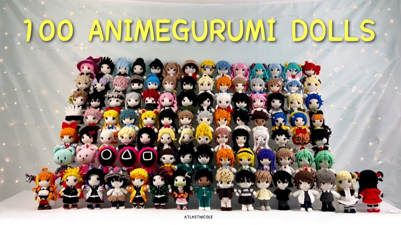 95 Crochet PDF Cartoon Anime Characters Amigurumi Patterns