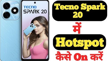 How to turn on hotspot on Tecno Spark 20 || Tecno Spark 20 me hotspot kaise on kare ||