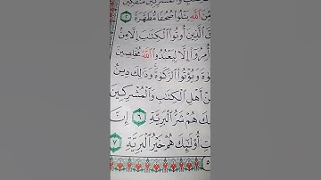 ما معنى "أولئك هم خير البرية"#سورة #البينة