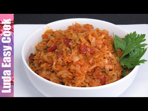 ТУШЕНАЯ КАПУСТА ВКУСНЫЙ Гарнир или Начинка для Пирогов Пирожков Вареников | FRIED CABBAGE