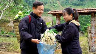 Farm life: Xabi is very happy and joyful to share the work with the single mother on their farm.