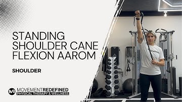 Shoulder Cane Flexion AAROM – Standing