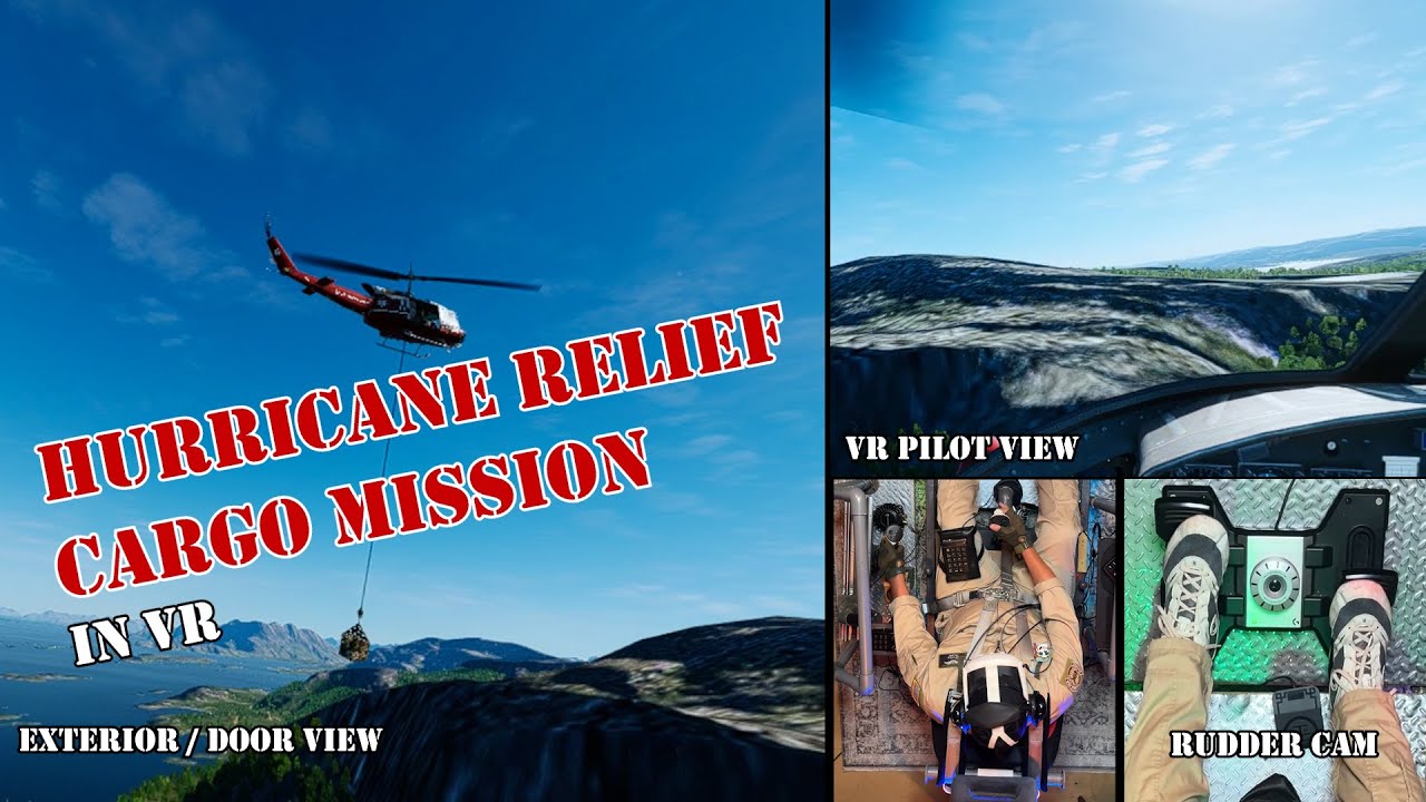 DCS - Hurricane relief Cargo mission in VR 2024 - YouTube