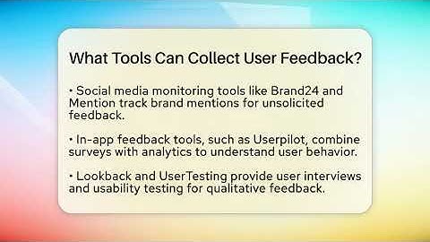 What Tools Can Collect User Feedback? - Everyday-Networking