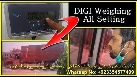 How to Calibrate a DiGi Weigh Scale | DiGi weighing scale calibration by Care International Scale