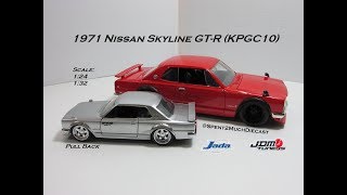 1971 Nissan Skyline GT-R C10 (Red) by Jada (Metals Diecast) JDM Tuners (Pull Back)