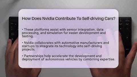 How Does Nvidia Contribute To Self-driving Cars? - Talking Tech Trends