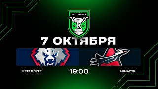 картинка: Металлург - Авиатор | 07.10.2025 | Экстралига | Прямая трансляция