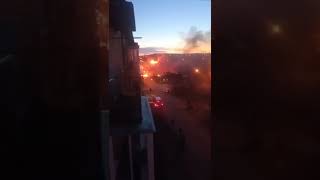 В Иркутске упал  самолет. По предварительной информации, это истребитель Су-30. Начался пожар.