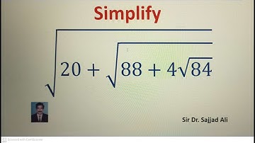 Amazing square root simplification problem}}