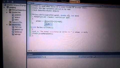 C++ Visual Studios Part 2: passing arrays, separate class files, constructors, and composition