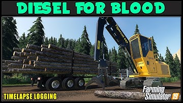Tigercat 880 Butt N Top Loading Long Logs! ⛽ DFB #54 ⛽ ✔ Farming Simulator 2019 ✔ FDR Logging