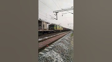 😱Python Freight I Long Freight #indianrailways #freight #wag9 #long #railtransport #viral #shorts
