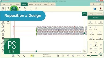 Reposition a Design in Pro-Stitcher Lite