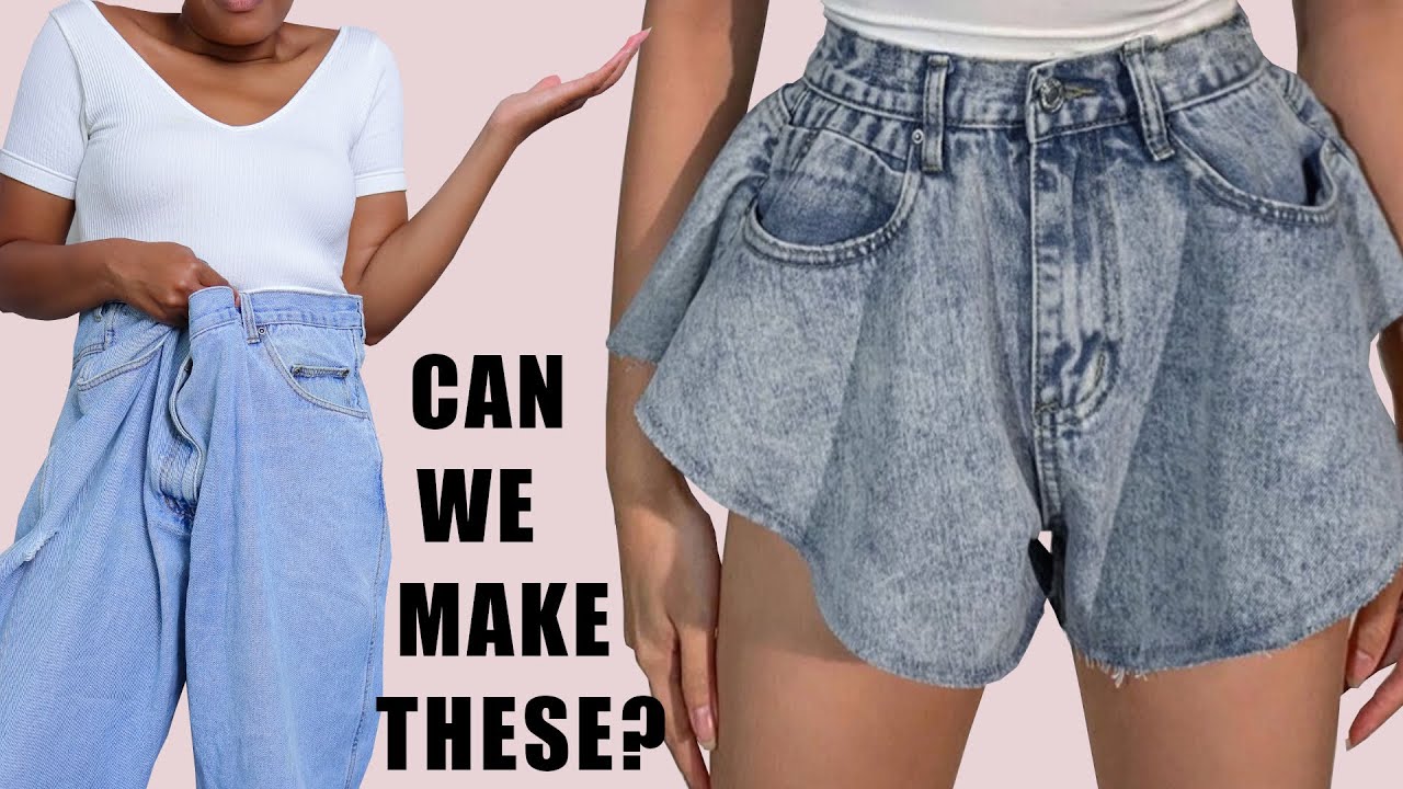 How To Old Jeans Into Shorts Hot Summer - YouTube