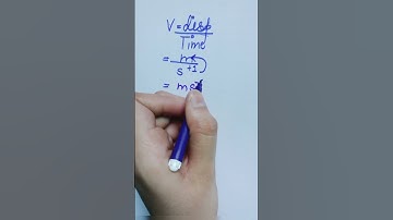 Velocity SI unit and dimensional formula #velocity #dimensionalformula