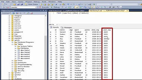 SQL server: How to Extract year from Field and add it in new field using sql query