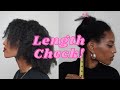 My first length check after a year of protective styles! (4c hair)